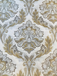 NEW! Sir Drew Brocade Damask French Upholstery Fabric- Camel, Cream, Taupe - Fancy Styles Fabric Pierre Frey Lee Jofa Brunschwig & Fils