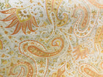 NEW Countess Asteria Designer Brocade Paisley Heavy Weight Upholstery Fabric- Orange - Fancy Styles Fabric Pierre Frey Lee Jofa Brunschwig & Fils