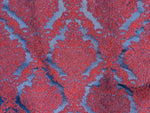 NEW Princess Giselle Designer Damask Satin Drapery Upholstery Fabric - Electric Red & Navy Blue - Fancy Styles Fabric Pierre Frey Lee Jofa Brunschwig & Fils