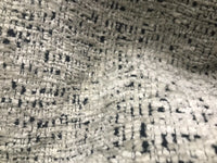 NEW Designer Upholstery Heavyweight Tweed Fabric- Gray White Melange- BTY - Fancy Styles Fabric Pierre Frey Lee Jofa Brunschwig & Fils