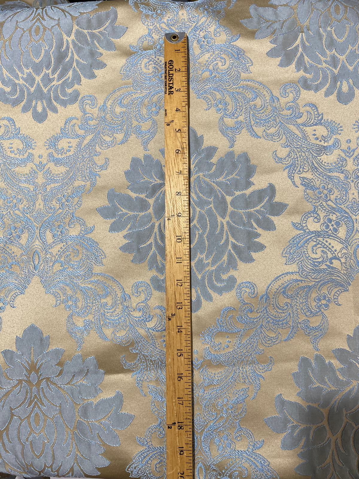NEW! Back in stock! Princess Gemma Designer Brocade Damask Upholstery Decorating Fabric- Powder Blue - Fancy Styles Fabric Pierre Frey Lee Jofa Brunschwig & Fils
