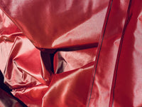 NEW Lady Lisa Designer 100% Silk Taffeta - Frosty Red Iridescent - Fancy Styles Fabric Pierre Frey Lee Jofa Brunschwig & Fils