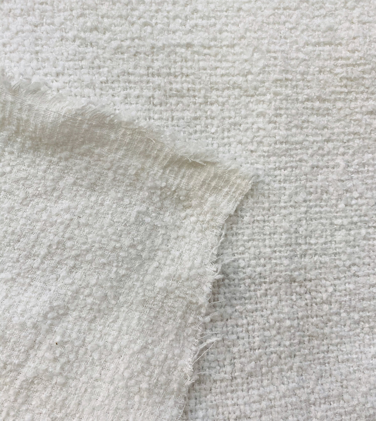 NEW Countess Yolanda Designer Heavyweight Boucle Upholstery & Drapery Fabric in White - Fancy Styles Fabric Pierre Frey Lee Jofa Brunschwig & Fils