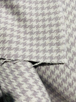 NEW Designer 100% Wool Houndstooth Fabric in Lavender and Cream - Fancy Styles Fabric Pierre Frey Lee Jofa Brunschwig & Fils