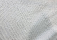 NEW Queen Daenerys Designer Furry Diamond Boucle Upholstery and Decorating Fabric in White - Fancy Styles Fabric Pierre Frey Lee Jofa Brunschwig & Fils