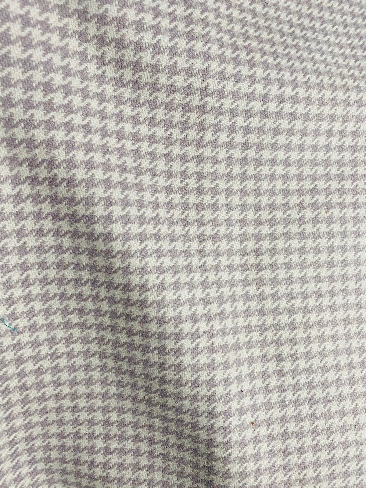 NEW Designer 100% Wool Houndstooth Fabric in Lavender and Cream - Fancy Styles Fabric Pierre Frey Lee Jofa Brunschwig & Fils
