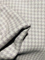 NEW Designer 100% Wool Houndstooth Fabric in Lavender and Cream - Fancy Styles Fabric Pierre Frey Lee Jofa Brunschwig & Fils