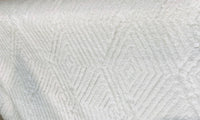 NEW Queen Daenerys Designer Furry Diamond Boucle Upholstery and Decorating Fabric in White - Fancy Styles Fabric Pierre Frey Lee Jofa Brunschwig & Fils