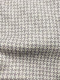 NEW Designer 100% Wool Houndstooth Fabric in Lavender and Cream - Fancy Styles Fabric Pierre Frey Lee Jofa Brunschwig & Fils
