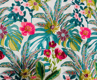 NEW Lord Frederick Novelty Embroidered Floral Drapery and Decorating Fabric in White - Fancy Styles Fabric Pierre Frey Lee Jofa Brunschwig & Fils