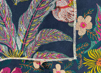 NEW Lord Frederick Novelty Embroidered Floral Drapery and Decorating Fabric in Blue - Fancy Styles Fabric Pierre Frey Lee Jofa Brunschwig & Fils