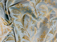 NEW Sir Linus Neoclassical Aubusson Inspired Duck Egg Blue Floral Upholstery Drapery Fabric - Fancy Styles Fabric Pierre Frey Lee Jofa Brunschwig & Fils