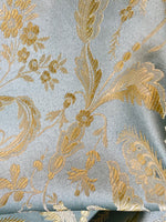 NEW Sir Linus Neoclassical Aubusson Inspired Duck Egg Blue Floral Upholstery Drapery Fabric - Fancy Styles Fabric Pierre Frey Lee Jofa Brunschwig & Fils