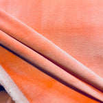 NEW Lord Niko 100% Cotton Upholstery Velvet Fabric in Neon Peach - Fancy Styles Fabric Pierre Frey Lee Jofa Brunschwig & Fils