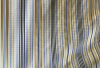DEAL! Count Levi 100% Silk Taffeta Ribbon Striped Blue and Gold Fabric - Fancy Styles Fabric Pierre Frey Lee Jofa Brunschwig & Fils