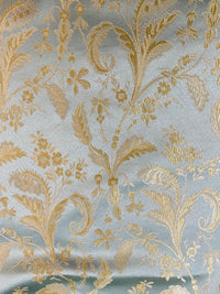 NEW Sir Linus Neoclassical Aubusson Inspired Duck Egg Blue Floral Upholstery Drapery Fabric - Fancy Styles Fabric Pierre Frey Lee Jofa Brunschwig & Fils