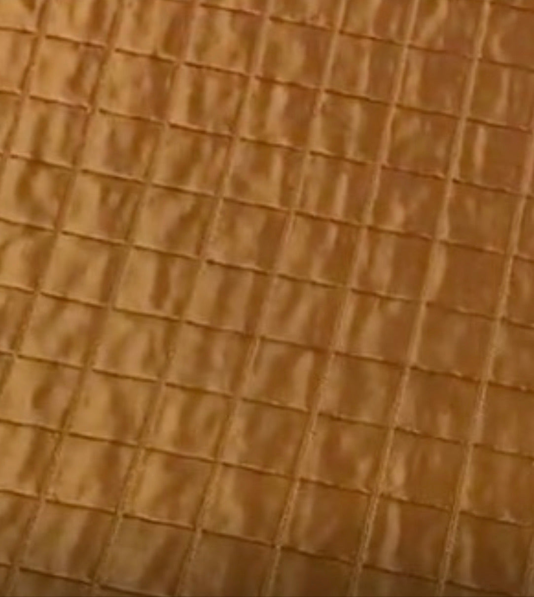 NEW Lady Celestine 100% Silk Designer Copper Peach Quilted Fabric - Fancy Styles Fabric Pierre Frey Lee Jofa Brunschwig & Fils