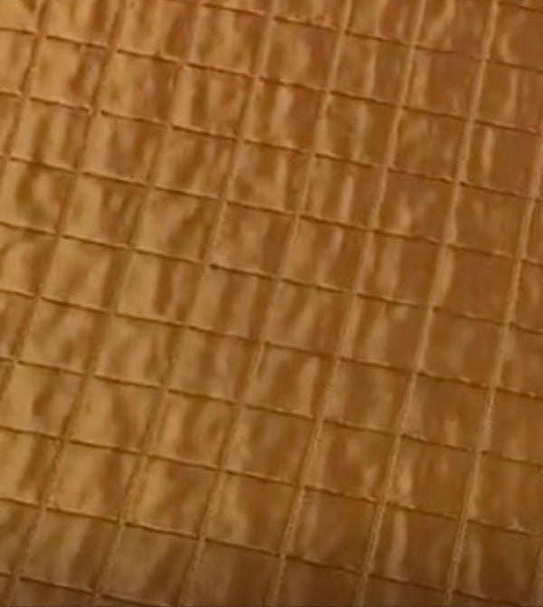 NEW Lady Celestine 100% Silk Designer Copper Peach Quilted Fabric - Fancy Styles Fabric Pierre Frey Lee Jofa Brunschwig & Fils