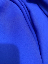 NEW Baroness De Leon Crepe Chiffon (Faux Silk Crepe) in Electric Blue Synthetic - Fancy Styles Fabric Pierre Frey Lee Jofa Brunschwig & Fils