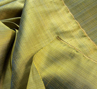 NEW Lady Bridgette Designer 100% Silk Dupioni Olive Green with Blue Iridescence Pinstriped Fabric - Fancy Styles Fabric Pierre Frey Lee Jofa Brunschwig & Fils