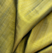 NEW Lady Bridgette Designer 100% Silk Dupioni Olive Green with Blue Iridescence Pinstriped Fabric - Fancy Styles Fabric Pierre Frey Lee Jofa Brunschwig & Fils