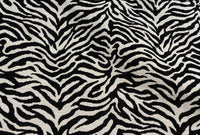 NEW Queen Claudia Designer Upholstery Heavyweight Burnout Zebra Chenille Fabric Black and White - Fancy Styles Fabric Pierre Frey Lee Jofa Brunschwig & Fils