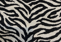 NEW Queen Claudia Designer Upholstery Heavyweight Burnout Zebra Chenille Fabric Black and White - Fancy Styles Fabric Pierre Frey Lee Jofa Brunschwig & Fils