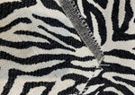 NEW Queen Claudia Designer Upholstery Heavyweight Burnout Zebra Chenille Fabric Black and White - Fancy Styles Fabric Pierre Frey Lee Jofa Brunschwig & Fils