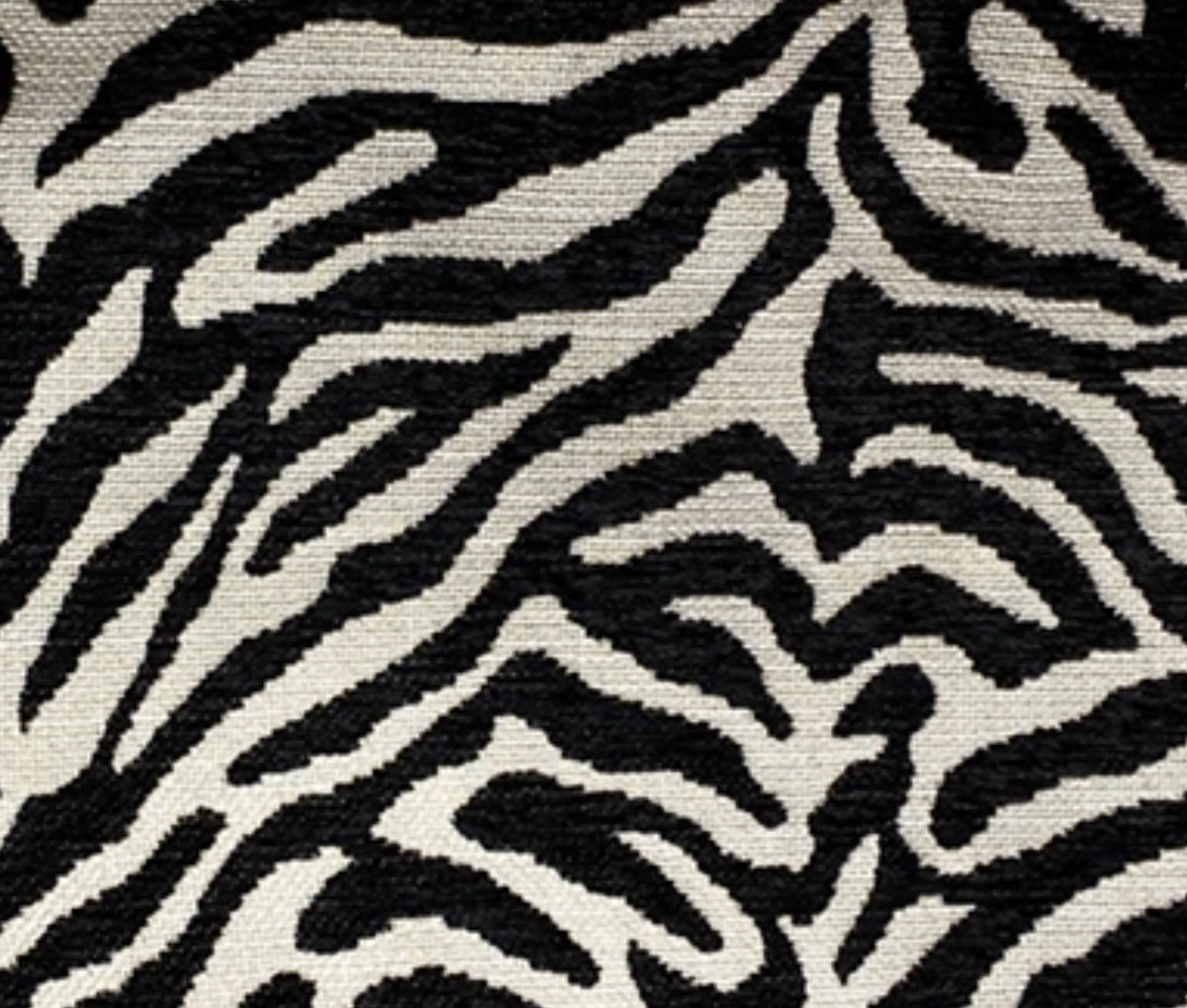 NEW Queen Claudia Designer Upholstery Heavyweight Burnout Zebra Chenille Fabric Black and White - Fancy Styles Fabric Pierre Frey Lee Jofa Brunschwig & Fils