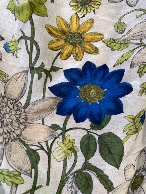 NEW Designer Silk Cotton Blend Woven Floral Fabric - Fancy Styles Fabric Pierre Frey Lee Jofa Brunschwig & Fils