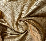 NEW Lady Morgan 100% Silk Dupioni Fabric with Pintucked Squares in Gold - Fancy Styles Fabric Pierre Frey Lee Jofa Brunschwig & Fils