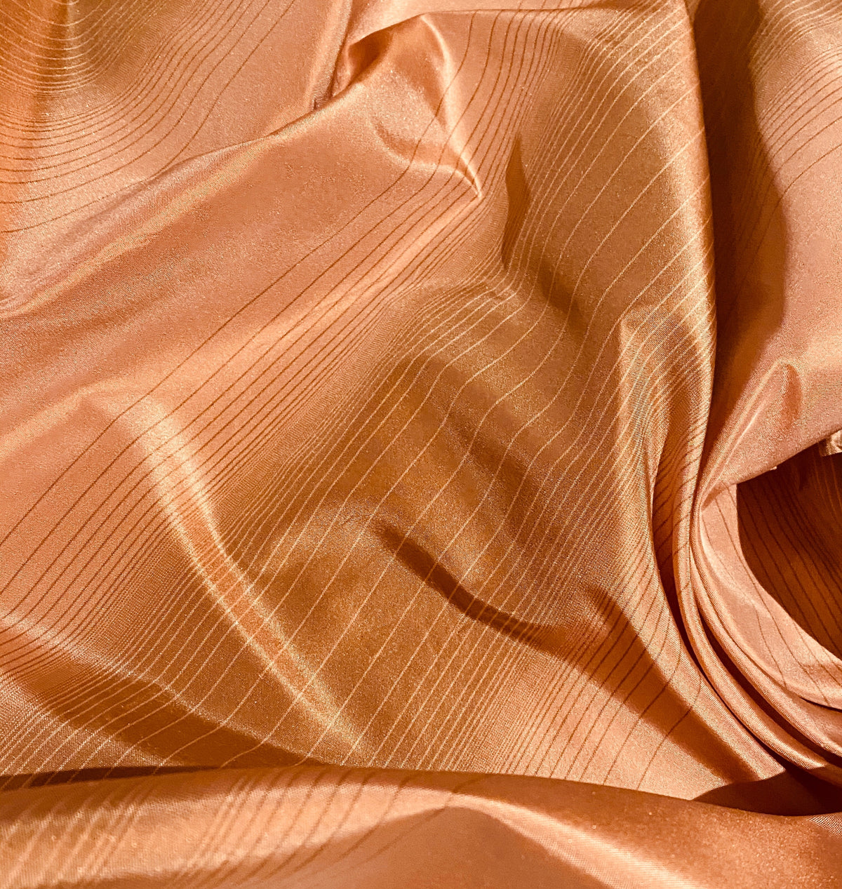 NEW Lady Eliza Salmon Peach Digital Stripes 100% Silk Taffeta Fabric - Fancy Styles Fabric Pierre Frey Lee Jofa Brunschwig & Fils
