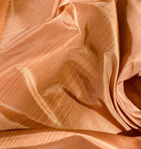 NEW Lady Eliza Salmon Peach Digital Stripes 100% Silk Taffeta Fabric - Fancy Styles Fabric Pierre Frey Lee Jofa Brunschwig & Fils