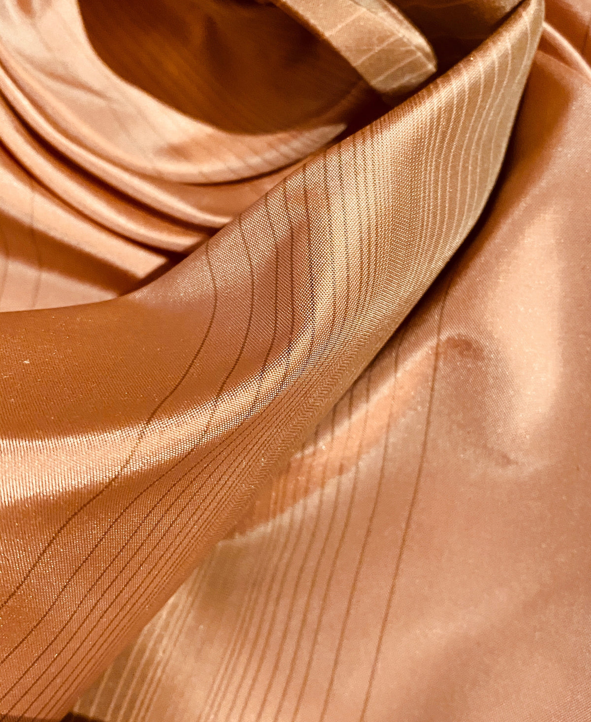 NEW Lady Eliza Salmon Peach Digital Stripes 100% Silk Taffeta Fabric - Fancy Styles Fabric Pierre Frey Lee Jofa Brunschwig & Fils