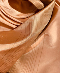 NEW Lady Eliza Salmon Peach Digital Stripes 100% Silk Taffeta Fabric - Fancy Styles Fabric Pierre Frey Lee Jofa Brunschwig & Fils