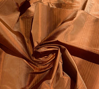 NEW Lady Eliza Burnt Orange Digital Stripes 100% Silk Taffeta Fabric - Fancy Styles Fabric Pierre Frey Lee Jofa Brunschwig & Fils