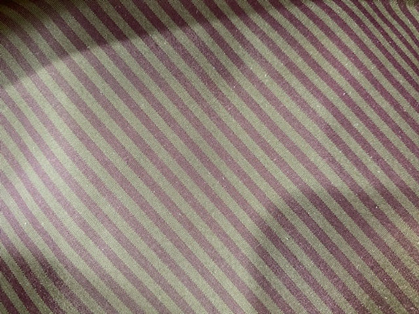 NEW Lady Bernadette 100% Silk Taffeta Fabric with Burgundy Red and Sage Green Stripes - Fancy Styles Fabric Pierre Frey Lee Jofa Brunschwig & Fils