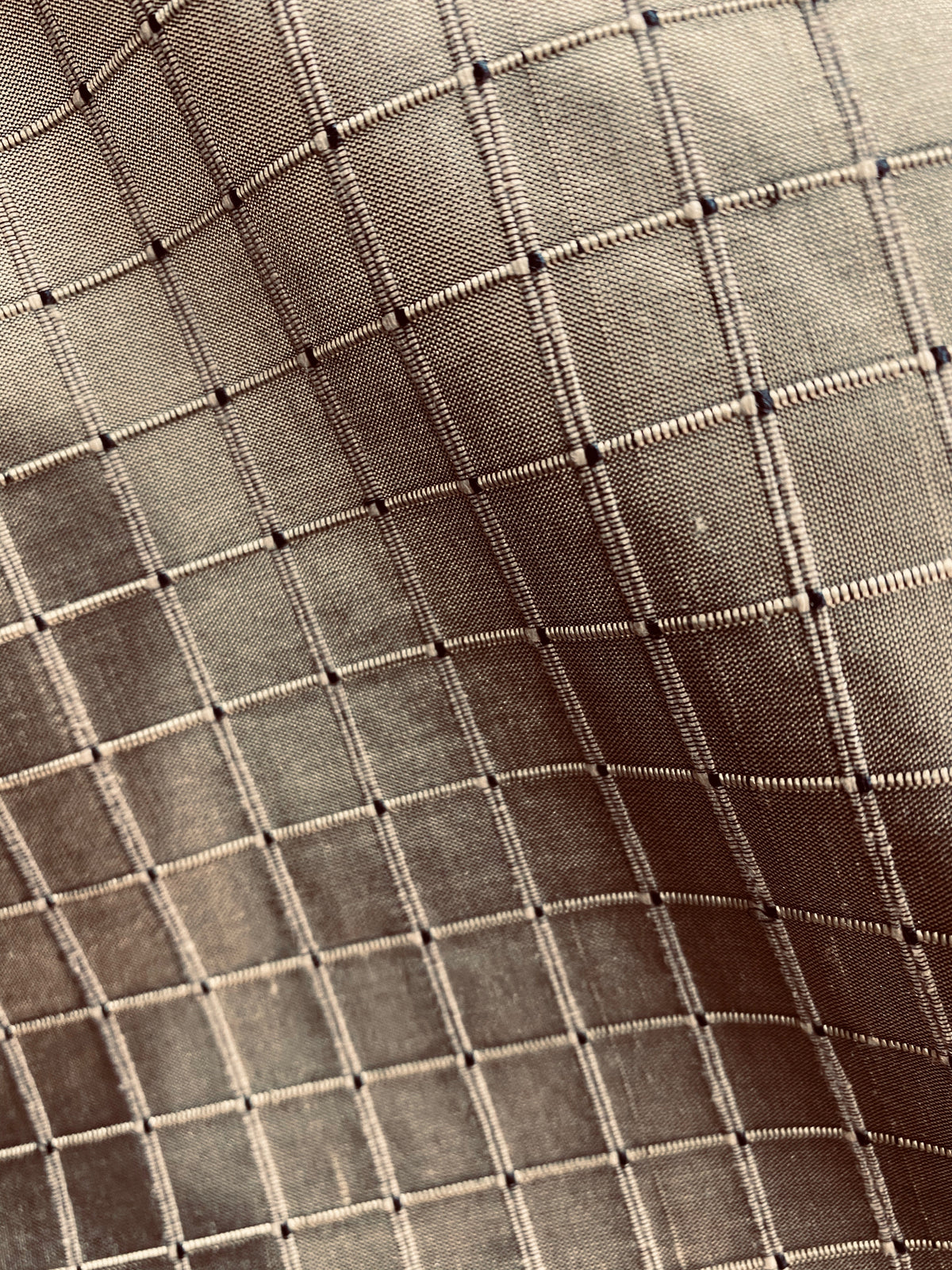 NEW Lady Victoria 100% Silk Dupioni Rectangle Motif in Pewter - Fancy Styles Fabric Pierre Frey Lee Jofa Brunschwig & Fils