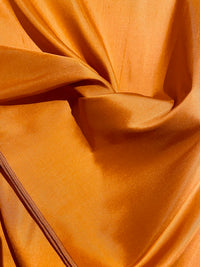 NEW Duchess Mable 100% Silk Dupioni Solid Orange Fabric - Fancy Styles Fabric Pierre Frey Lee Jofa Brunschwig & Fils