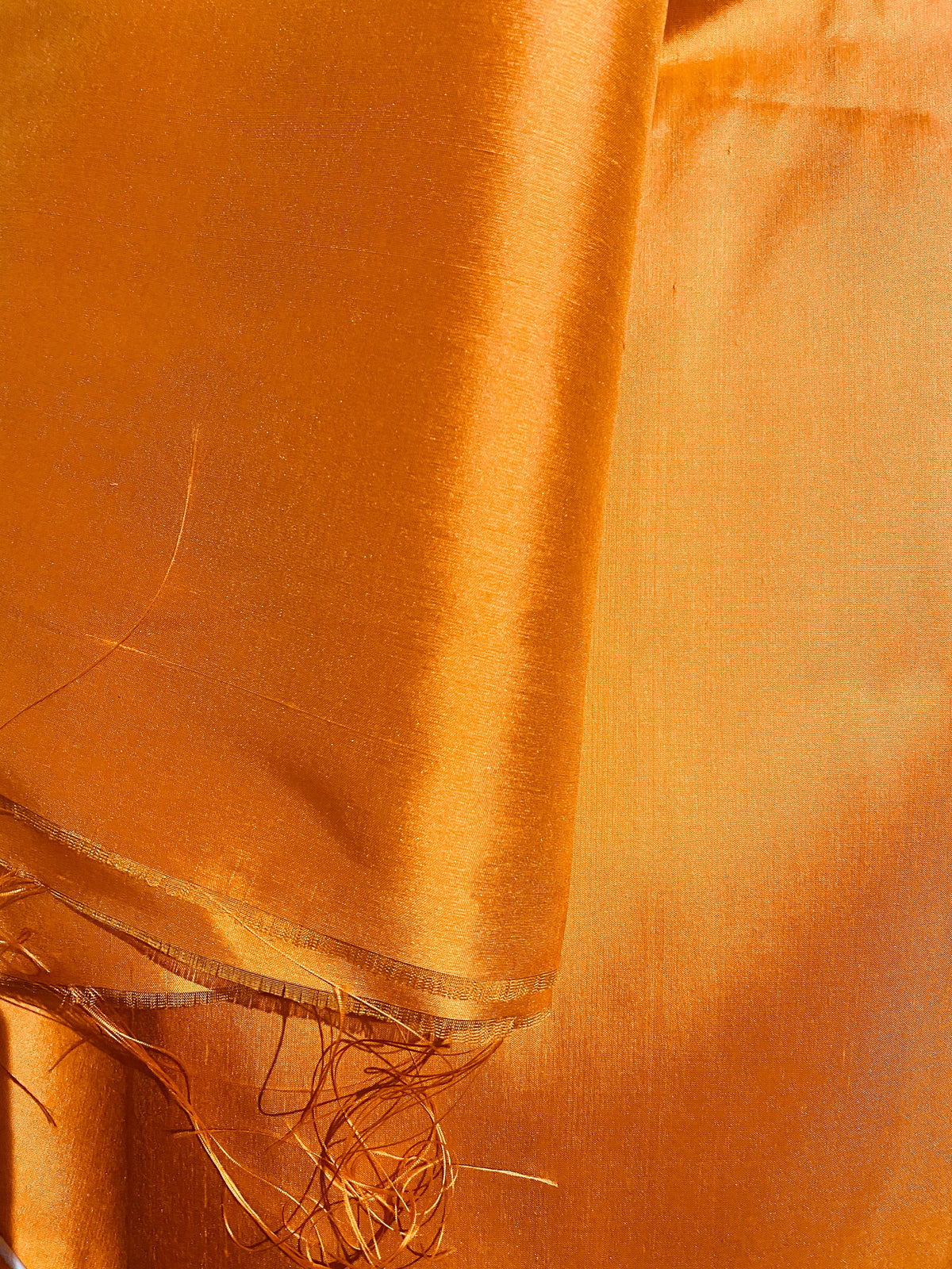 NEW Duchess Mable 100% Silk Dupioni Solid Orange Fabric - Fancy Styles Fabric Pierre Frey Lee Jofa Brunschwig & Fils
