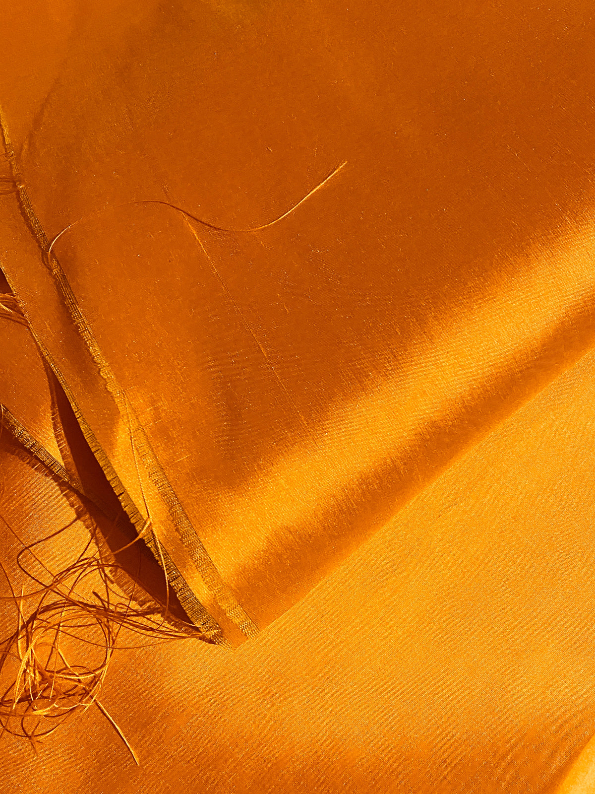 NEW Duchess Mable 100% Silk Dupioni Solid Orange Fabric - Fancy Styles Fabric Pierre Frey Lee Jofa Brunschwig & Fils