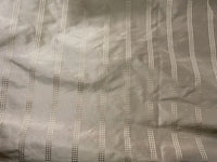 NEW! Lady Amalie 100% Silk Taffeta Fabric - Taupe Gray with Gold Dot Stripes - Fancy Styles Fabric Pierre Frey Lee Jofa Brunschwig & Fils