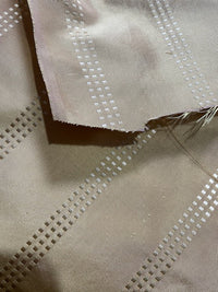 NEW! Lady Amalie 100% Silk Taffeta Fabric - Taupe Gray with Gold Dot Stripes - Fancy Styles Fabric Pierre Frey Lee Jofa Brunschwig & Fils