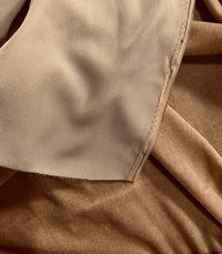 NEW Baron Rochester Designer Runway Silk Rayon Velvet in Camel - Fancy Styles Fabric Pierre Frey Lee Jofa Brunschwig & Fils