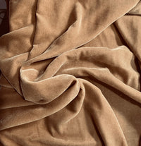 NEW Baron Rochester Designer Runway Silk Rayon Velvet in Camel - Fancy Styles Fabric Pierre Frey Lee Jofa Brunschwig & Fils