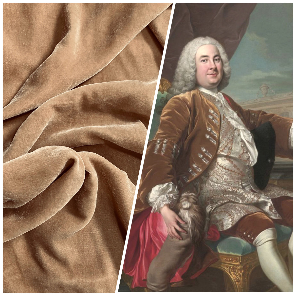 NEW Baron Rochester Designer Runway Silk Rayon Velvet in Camel - Fancy Styles Fabric Pierre Frey Lee Jofa Brunschwig & Fils