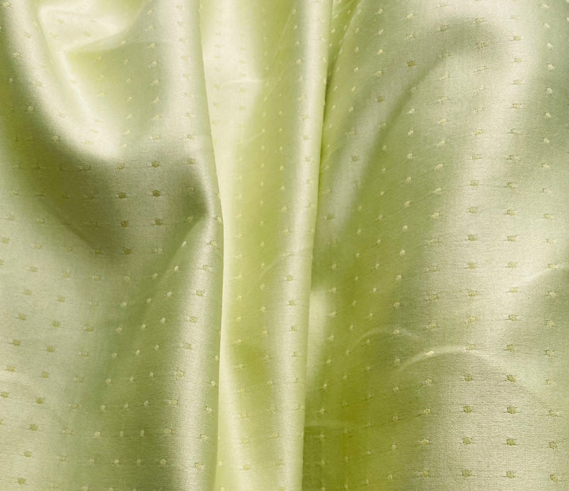 NEW Lady Larronde Dot Cotton Blend Sateen Pistachio Fabric