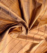 NEW Lady Annabelle 100% Silk Dupioni with Pintuck Diamond Motif Fabric in Peach with Blue Iridescence - Fancy Styles Fabric Pierre Frey Lee Jofa Brunschwig & Fils
