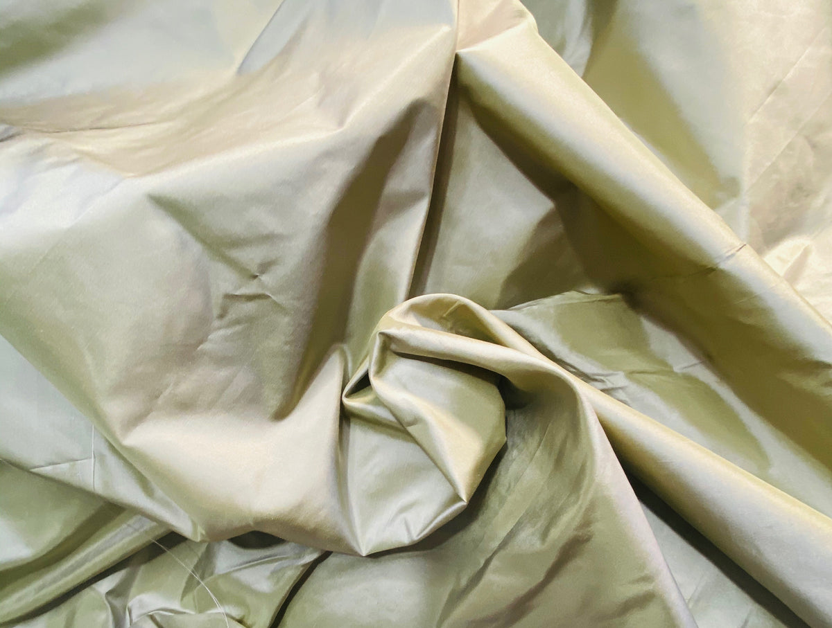 NEW Lady Lisa 100% Silk Taffeta Fabric Solid Icy Pistachio Green - Fancy Styles Fabric Pierre Frey Lee Jofa Brunschwig & Fils