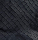 NEW Lady Morgan 100% Silk Dupioni Pintuck Diamond Black Fabric- SB_5_31